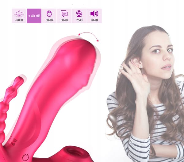 VIBRATOR Multifunktionel VIBRERENDE VARME SUGNING Anal Vaginal USB FJERNBETJENING Par