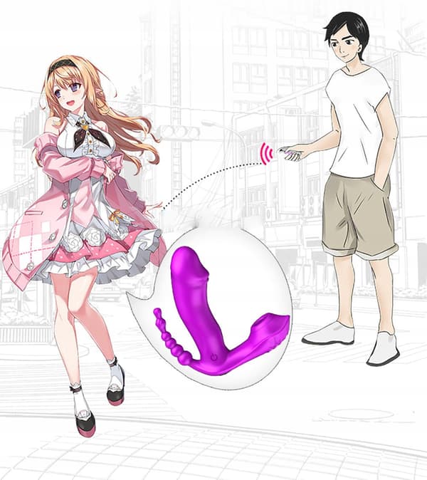 VIBRATOR Multifunktionel VIBRERENDE VARME SUGNING Anal Vaginal USB FJERNBETJENING Par