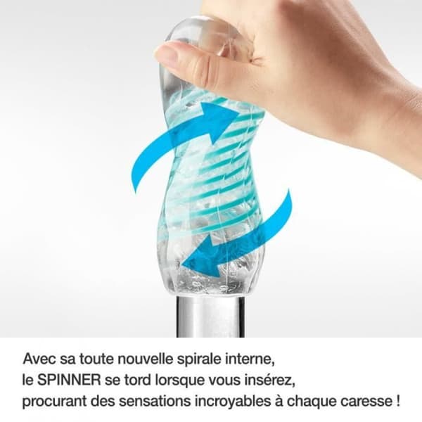 Masturbator - Tenga - Spinner 03 Shell - Stela spiraler - Exceptionella sensationer - Engångsanvändning
