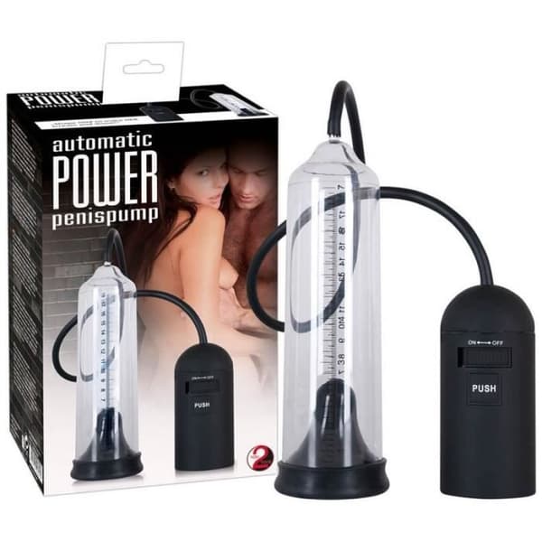 Penisexpander - Automatic Power - Transparent - Automatisk - 20 cm djup - 5,5 cm diameter