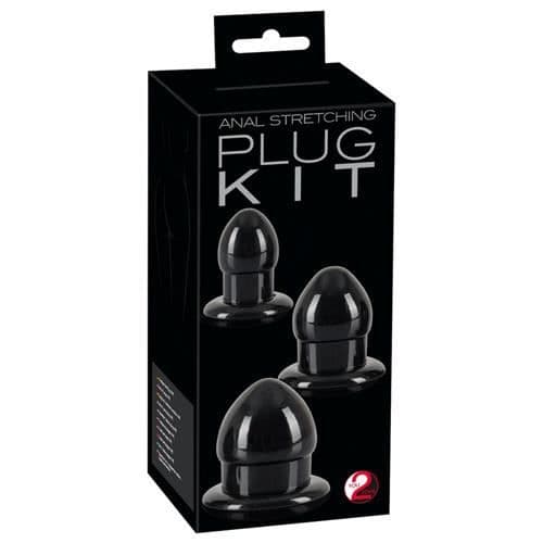 Analpluggset - Icke specificerad - Set om 3 - Svart - TPR - Utan ftalater