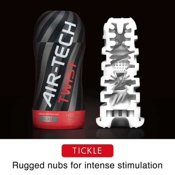 Masturbator - Tenga - Air-Tech Twist Tickle - Återanvändbar - 16cm - Justerbara inre texturer