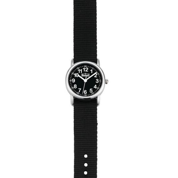 Pojkklocka - Scout - Analog kvarts - Svart textilarmband - 5 Atm vattentäthet - 28 mm