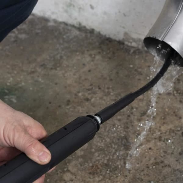 Avloppsrensare - Stanley - 10 m - Svart - Kompatibel med högtryckstvättar - Högtrycksspray