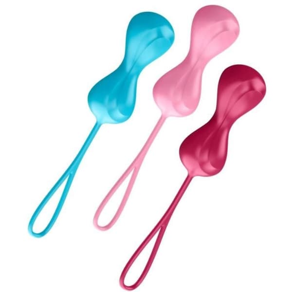 SATISFYER LOVEBALLS TRAINING SET 1 - Satisfyer son juguetes con estilo!!Satisfyer Balls Träningsset, är ett set med 3 bolas con