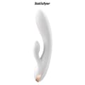 Miniatyrbild 2 av 4: Connected Rabbit Vibrator Double Flex vit - Satisfyer