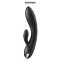 Miniatyrbild 2 av 4: Rabbit Vibrator - Satisfyer - Double Flex - 100% silikon - 3 kraftfulla motorer - Ansluten