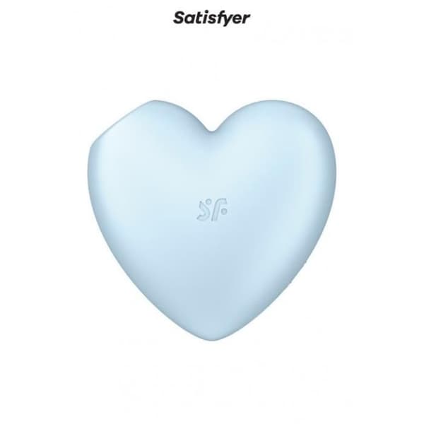 Klitoral stimulator - Satisfyer - Cutie Heart - Blå - Dubbel funktion - Air-pulse teknologi