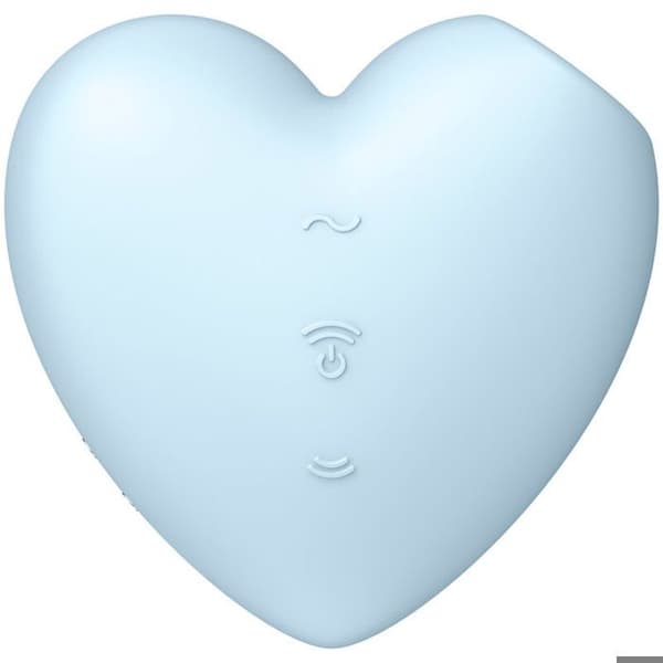 Klitoral stimulator - Satisfyer - Cutie Heart - Blå - Dubbel funktion - Air-pulse teknologi