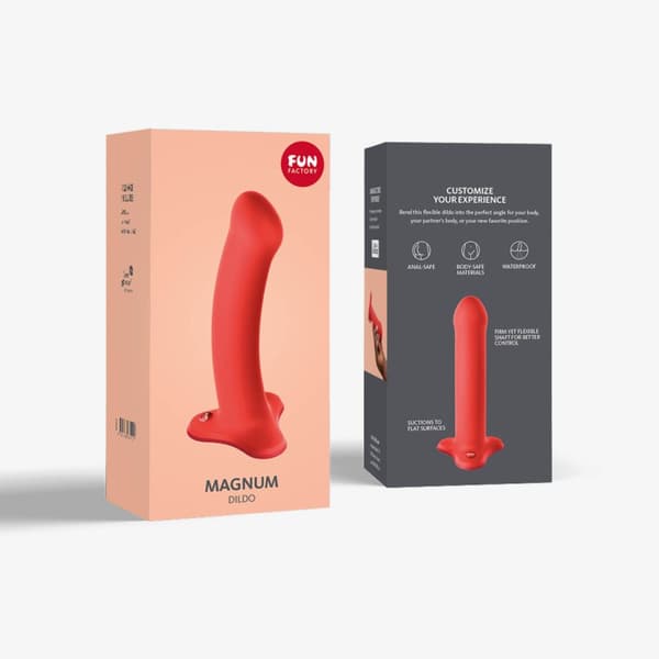 Fun Factory Magnus Dildo Rød Koral