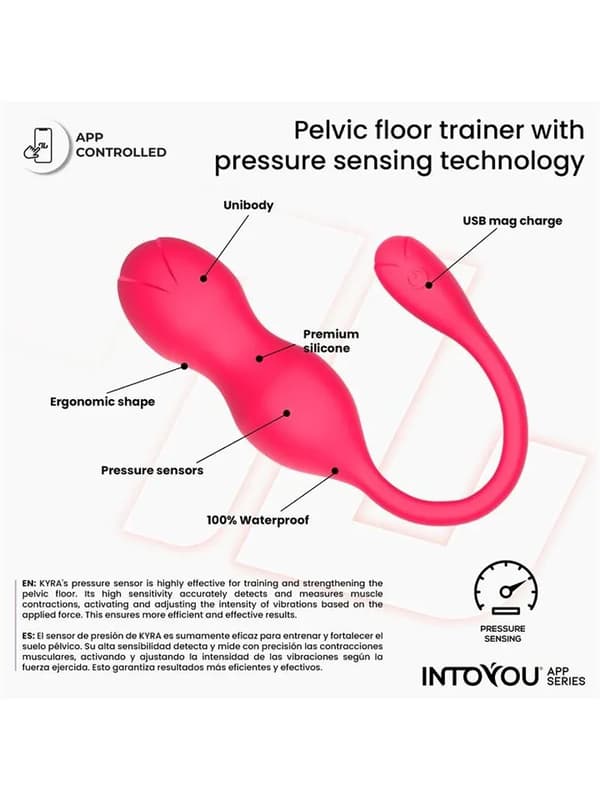 Kyra Pelvic Floor Trainer Pressure Sensing App App-styret bækkenbundskugler