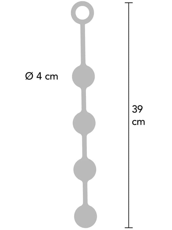 Extreme Heavy Anal Balls Large 39 cm Anal beads