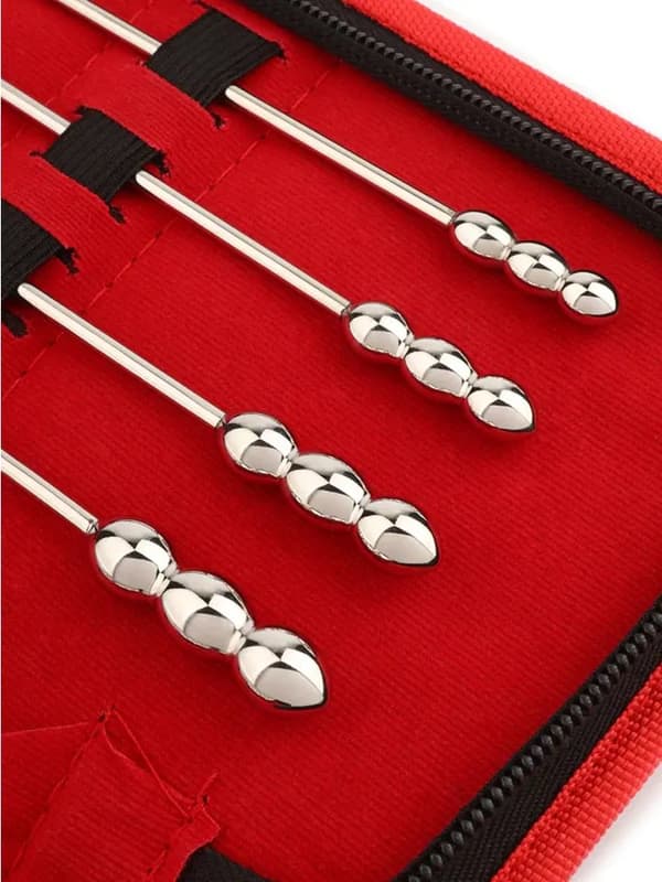 Mr. Steel Rosebud Urethral Sounds 8-pack Dilator paket