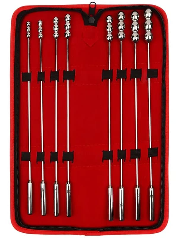 Mr. Steel Rosebud Urethral Sounds 8-pack Dilatorpakke