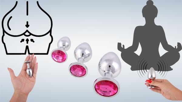 ANALPLUGGAR 3 DELAR - SEXSET FÖR ANUSMASSAGE