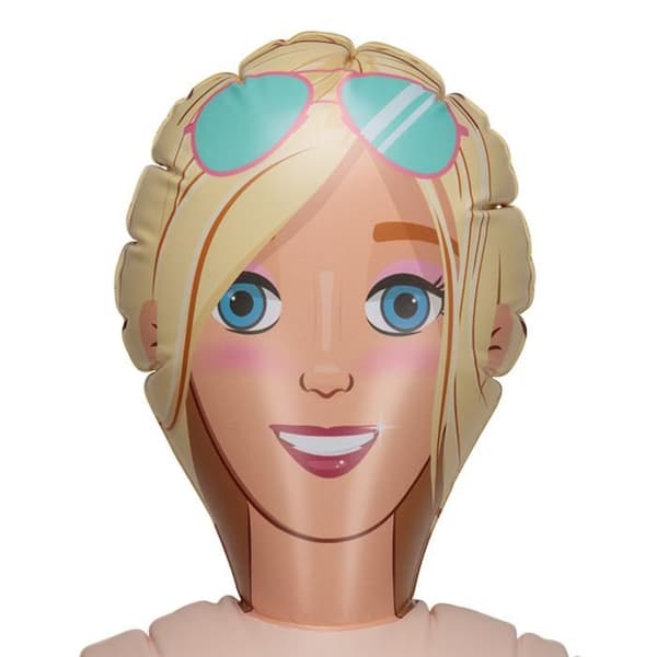 Meryl blond uppblåsbar docka
