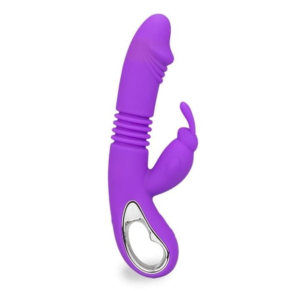 Vibrator kanin automatisk fram- och tillbaka Mains Libres värmande Dreamer - Lila