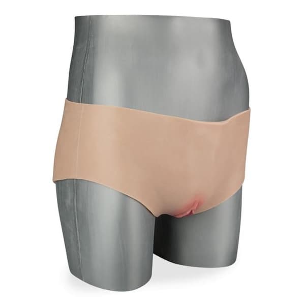 Culotte faux vagin i silikon Livia - Ljus hud
