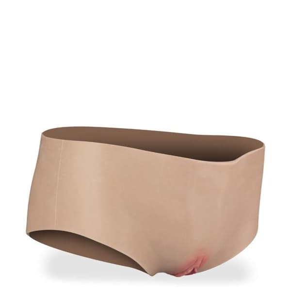 Culotte faux vagin i silikon Livia - Ljus hud
