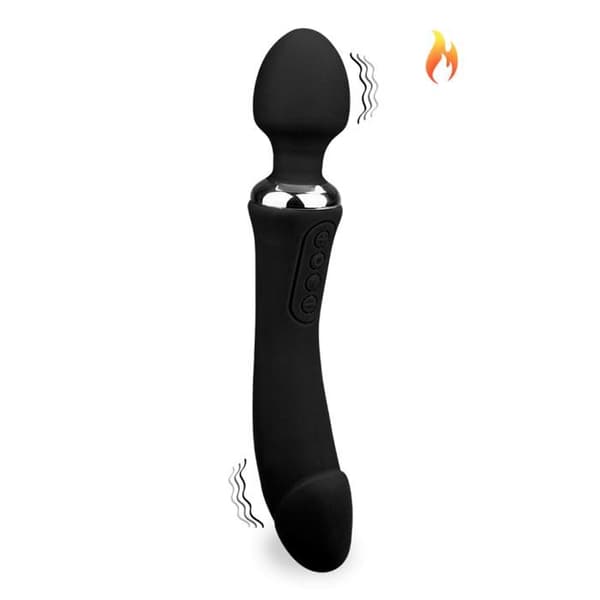 Vibromassager Wand 2-i-1 värmande Treat