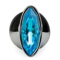 Miniatyrbild 4 av 6: Oval strass metalanalbijou