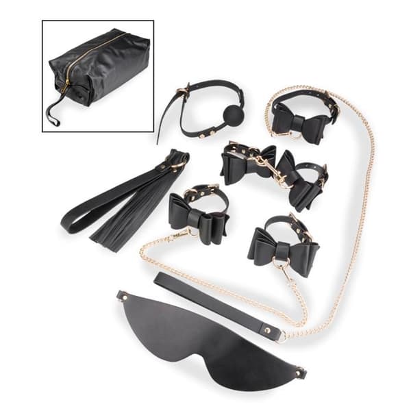 Coffret BDSM 7 delar i raffinerad stil och förvaringsväska