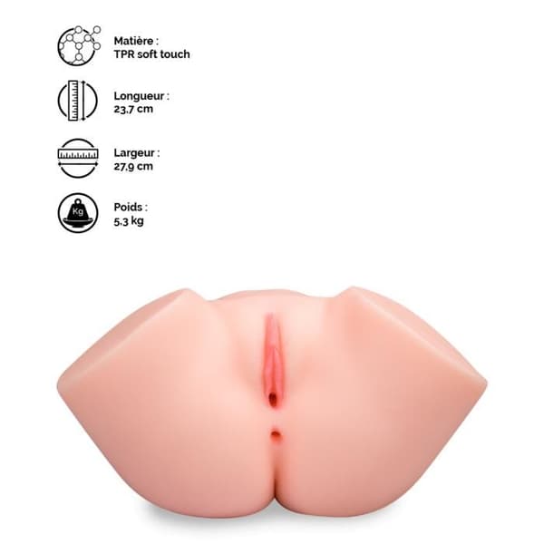 Fessier anus vagin textur hud realistisk 5,3kg Alizée