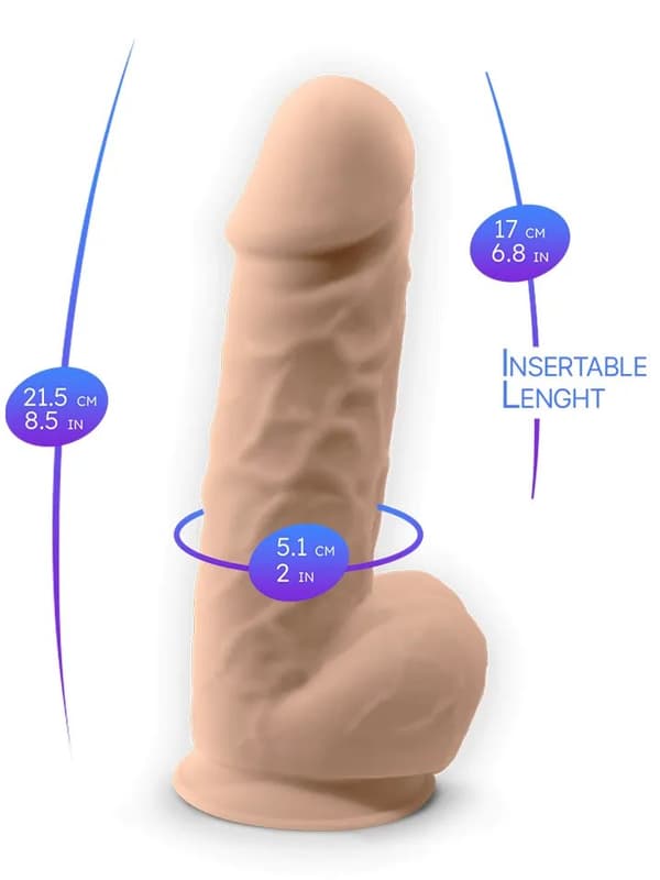 Silex-D Vibrating Dildo 21,5 cm Dildo med vibrator