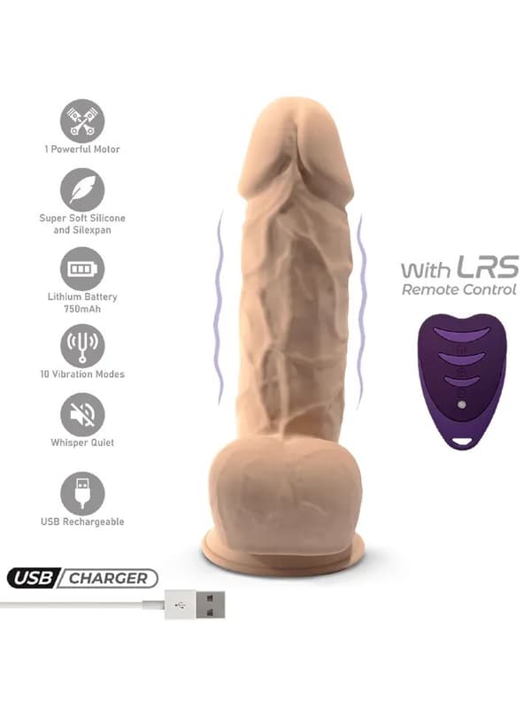 Silex-D Vibrating Dildo 21,5 cm Dildo med vibrator