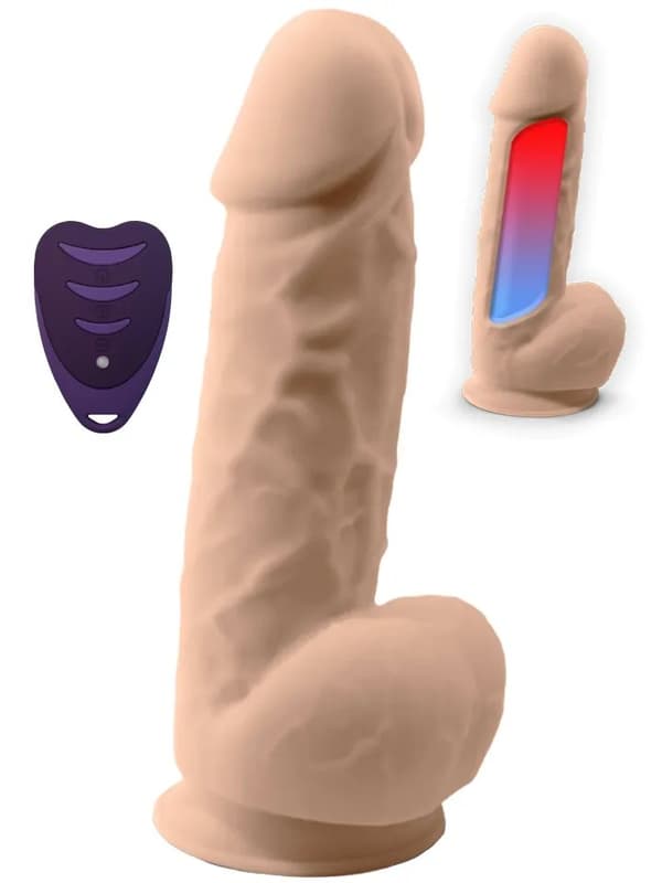 Silex-D Vibrating Dildo 21,5 cm Dildo med vibrator