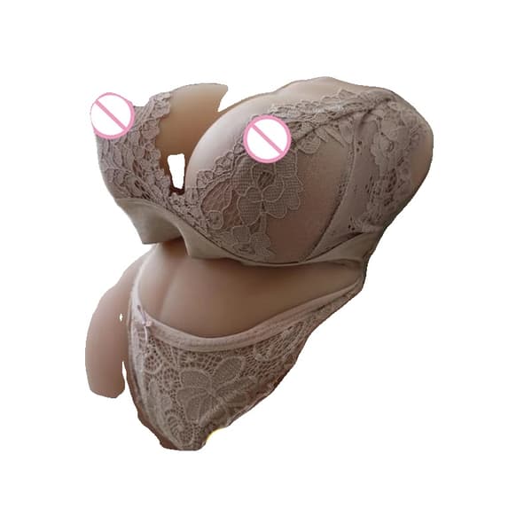 Realistisk Torso Sexdocka, Dubbel Inträde Njutning, 3D Stimulering,7,5 kg