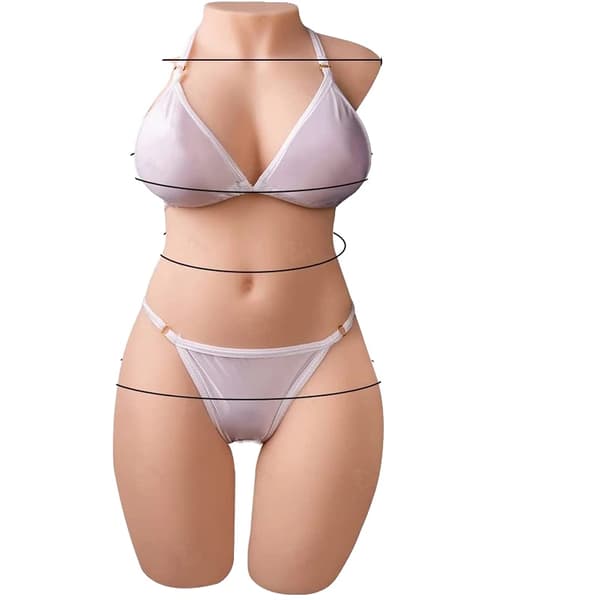 Sexdukke Torso, 5 Sugeindstillinger, Realistisk TPE Materiale,9,2 kg