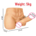 Miniatyrbild 2 av 2: Manlig sexdocka, 5 kg vikt, 20 cm realistisk dildo,5 kg 20 cm Dildo-Kött