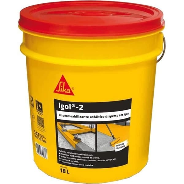 Sika 5081 Bitumenpasta Svart - Igol 2,18kg, Konstnärlig, Stark plastadhesion, Plast, SIKA