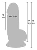 Pikkukuva 2 / 4: Inferno Realistic Dildo 16 cm Realisitinen dildo