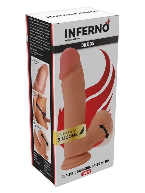 Realistic Dildo Liquid Silicone 21 cm Realistisk dildo