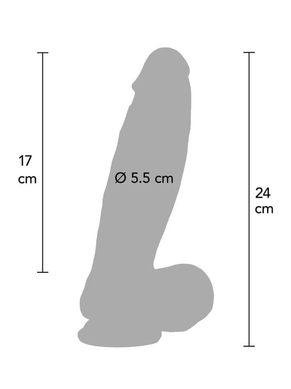 Ultra Realistic Dildo Silicone 24 cm Realistisk dildo