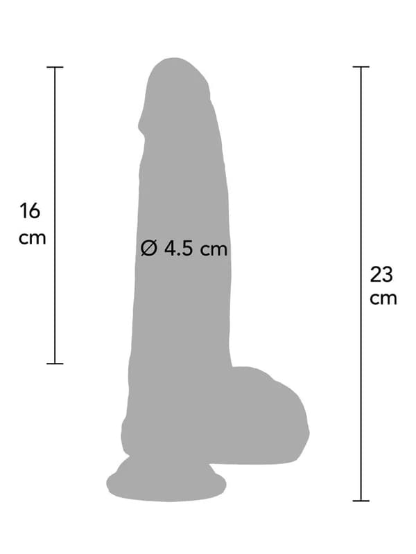 Ultra Realistic Dildo Silicone 18 cm Realistisk dildo
