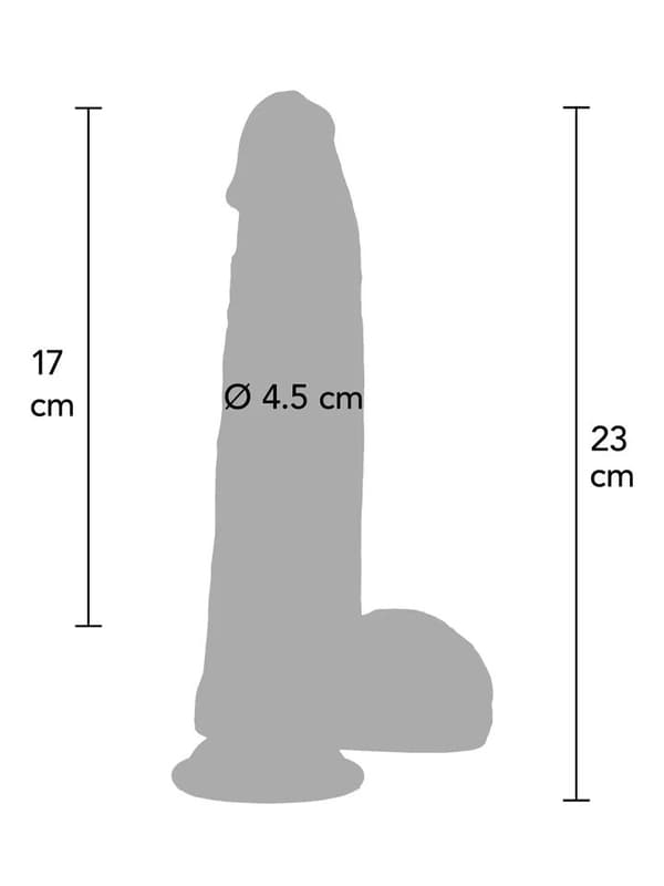 Ultra Realistic Dildo Silicone 23 cm Realistisk dildo