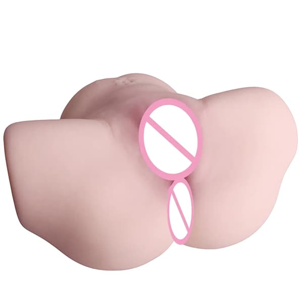 Mandlig Masturbator, Realistisk Design, Dobbelt Stramme Åbninger, 7kg