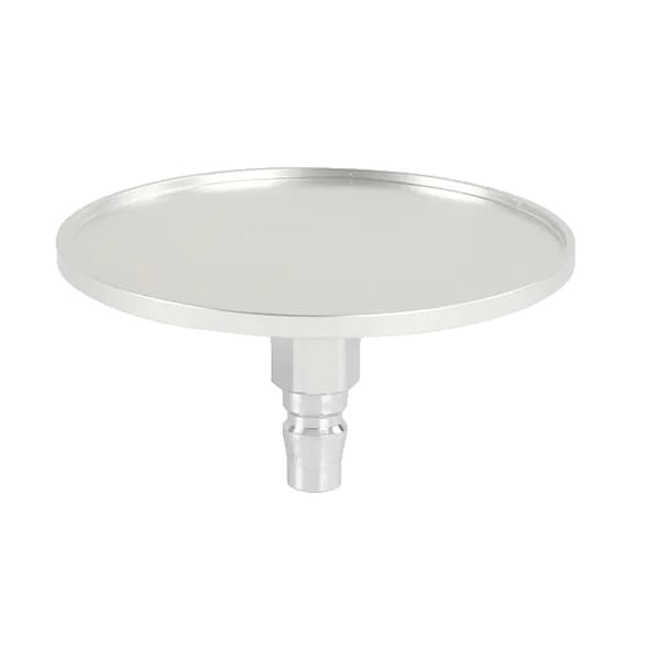 Sexmaskine tilbehør, sugekop, aluminiumslegeringsmateriale, metal 9,8CM sølv