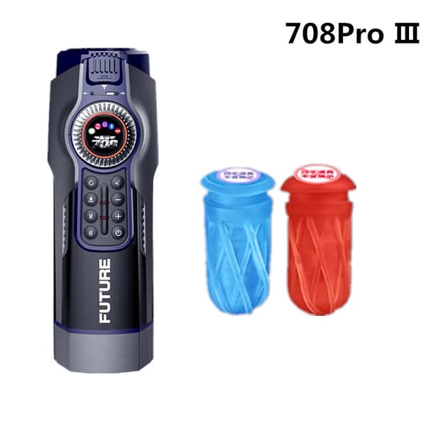 Onanikopp, 10 suglägen, 3D-äkta vagina, 708 Pro