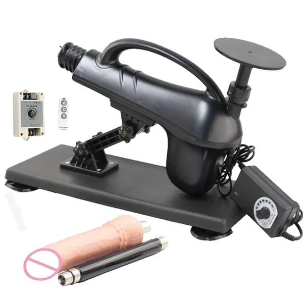 Kvindelig Vibrator, Automatisk Pumpehandling, Vagina & Anal Stimulation, Fjernbetjening A