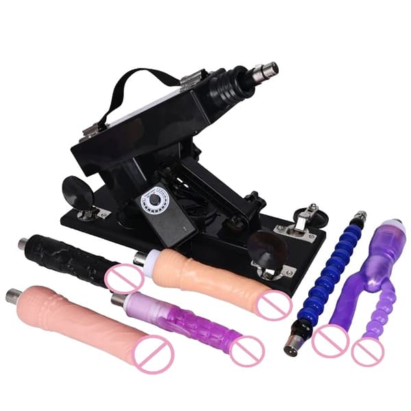 Sexmaskin, Justerbar Onanipump, 3XLR Tillbehör, 6 tillbehör