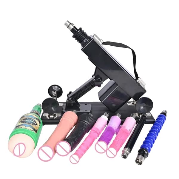 Sexmaskin, Automatisk drift, Stor Svart Dildo, T