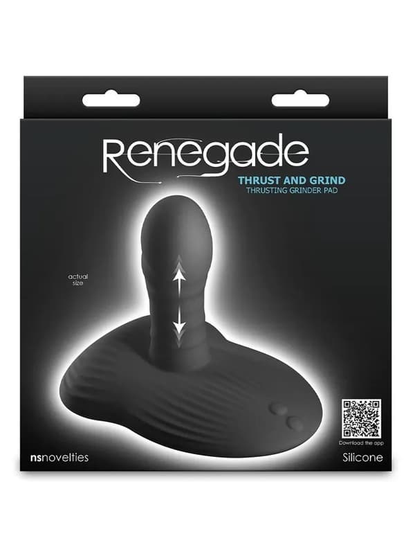 Renegade Thrust & Grind Black App Control Vibrerende analdildo
