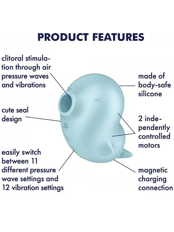 Satisfyer Sassy Seal Air Pulse Vibrator Lufttrycksvibrator