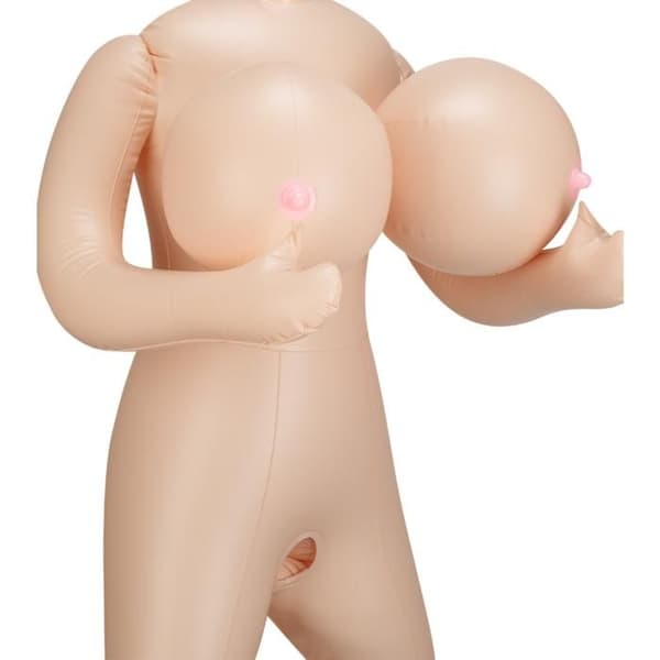 Puppa med stora bröst XXL blond 3D-huvud Belinda