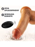 Miniatyrbilde 3 av 5: Silicone Dr. Phillips Thrusting Dildo 21,6 cm Vibrerende dildo