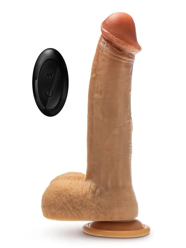Silicone Dr. Phillips Thrusting Dildo 21,6 cm Vibrerende dildo